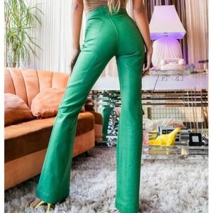 Revice Venice Flare Leg Jeans in Ivy Green Star Womens 24